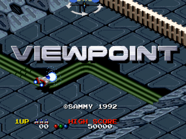 Viewpoint title screen for Neo Geo CD